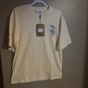 Burberry Beige Graphic Short Sleeve Tee